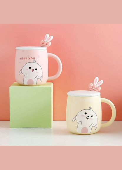 Кружка заварочная с ложкой Expe 6815 450 мл желтая BonaDi (318339260)