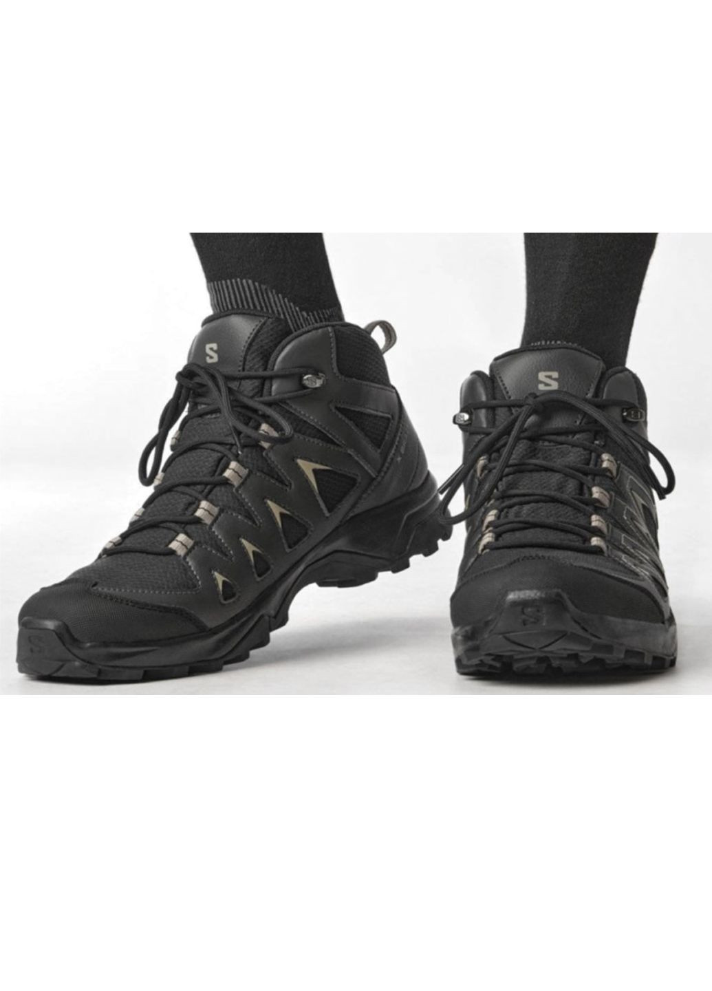 Чоловічі черевики демі гор текс саломон X Braze Mid Gtx Black 471748 Salomon (316535662)