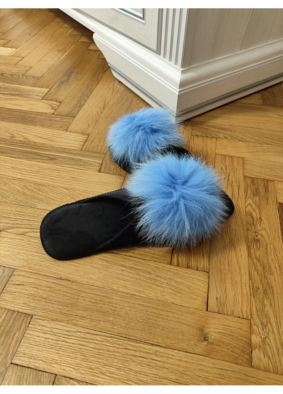 Жіночі тапочки для ламінату з натуральним хутром паркетні тапочки Belsta тапочки з песцем хутряні шльопанці No Brand (361443670)