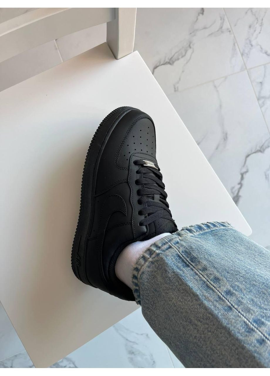 Кроссовки женские Nike Air Force 1 Low 07 Premium Black CW2288 чёрные демисезоны (366196994)