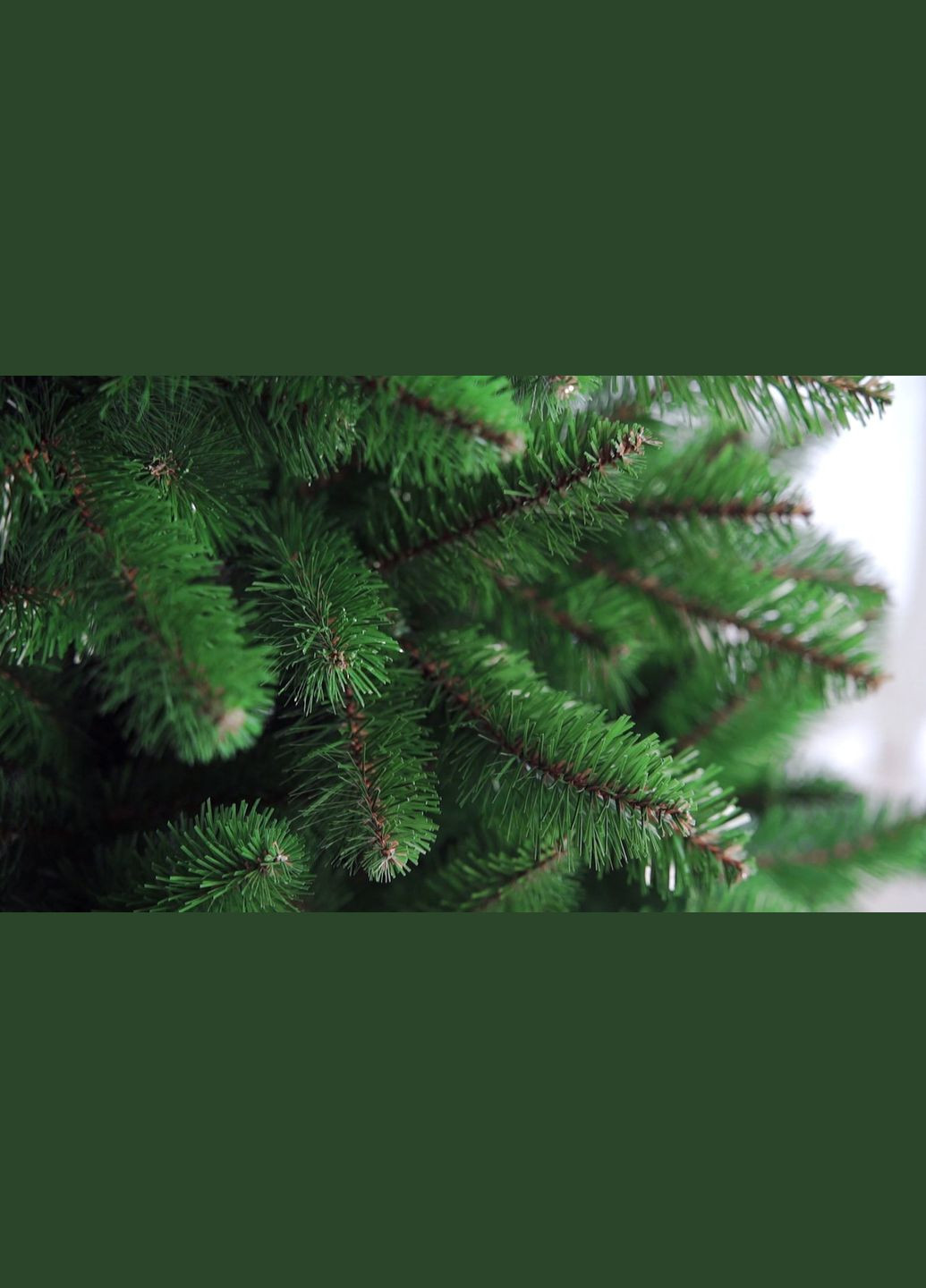 Штучна зелена ялинка 180 см на дерев’яній підставці | Густа новорічна ялинка HVOYA (339110974)