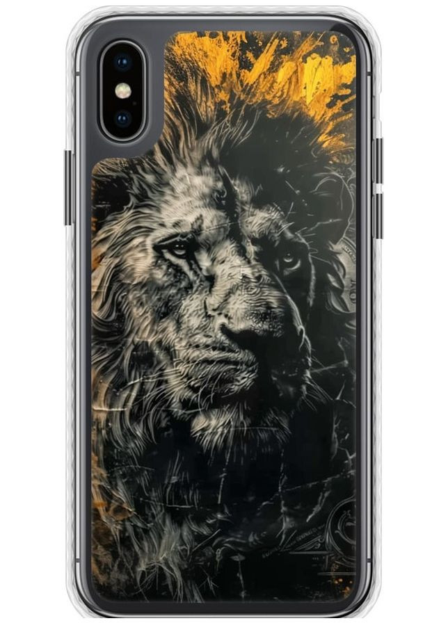 Чехол Bumper чехол 'Лев в золотых красках' для Endorphone Apple iPhone X (297662652)