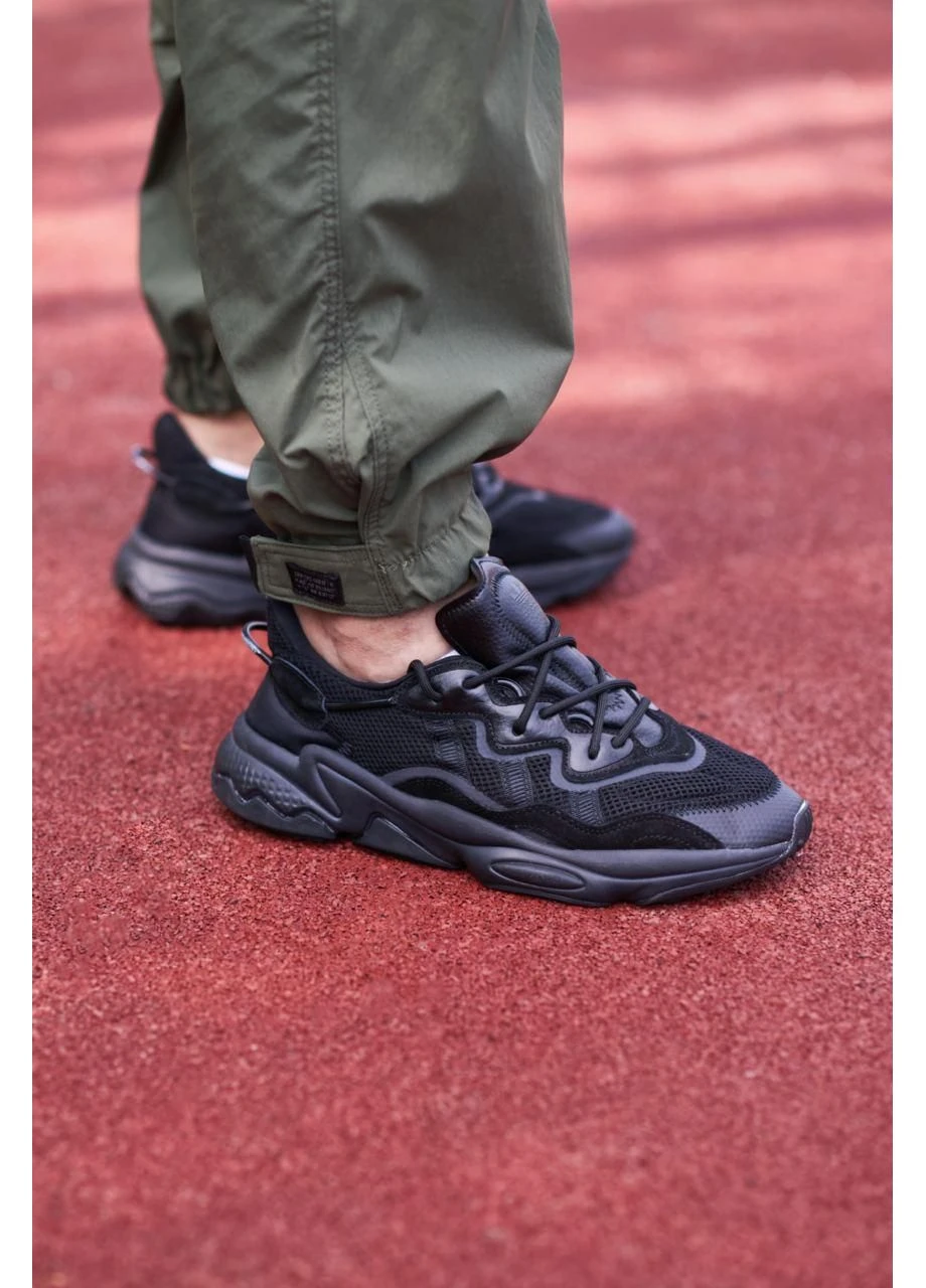 Чорні кросівки чоловічі adidas ozweego adiprene black адідас озвіго чорні демісезон No Brand