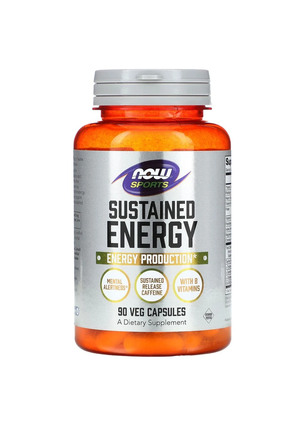 Энергетическая формула, Sustained Energy, 90 вегетарианских капсул Now Foods (394184827)