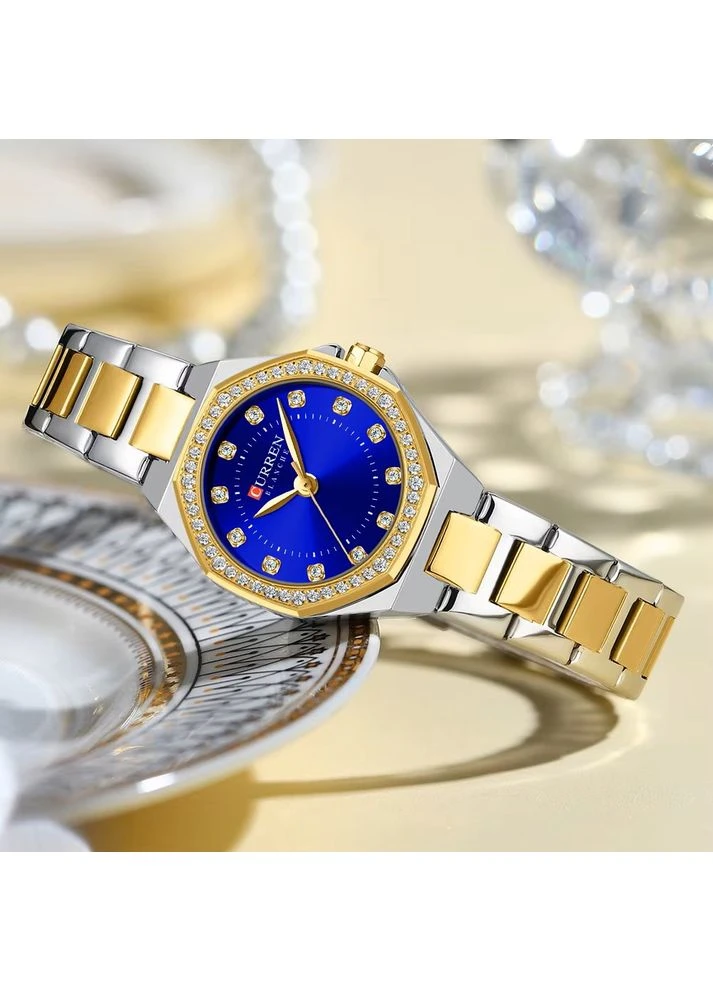 9100 Срібно-золото-синій No Brand (389884112)