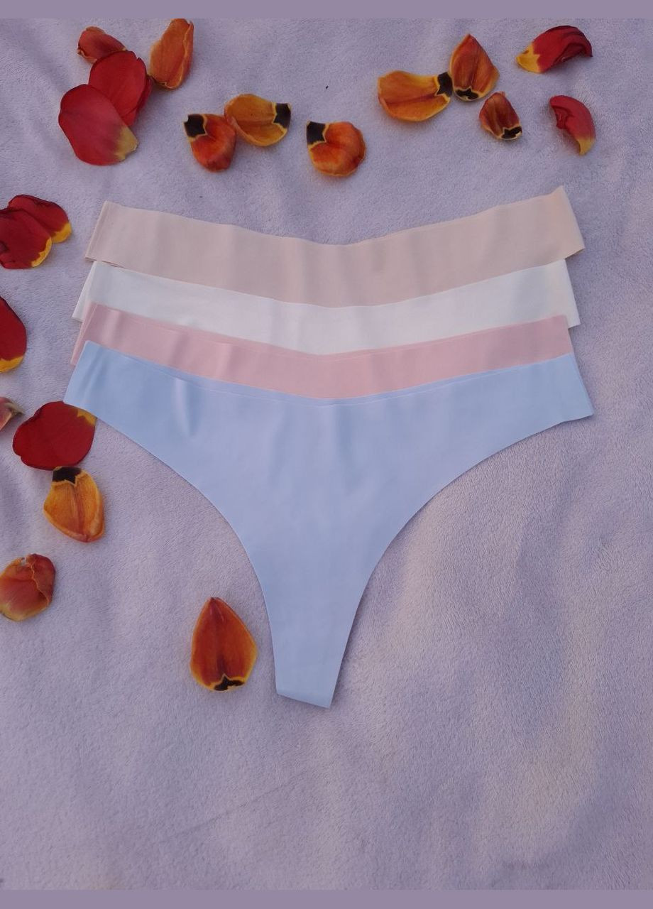 Набір безшовних трусиків стрінг 4 шт Finetoo Стрінги (330258894)