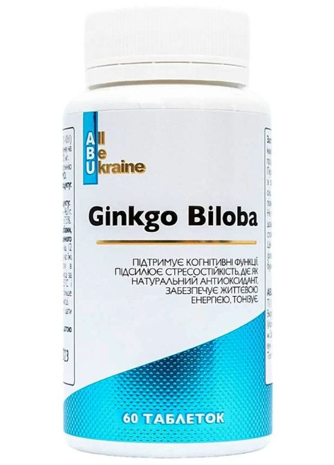 All be Ukraine Ginkgo Biloba 60 Tabs ABU (All Be Ukraine) (307356449)
