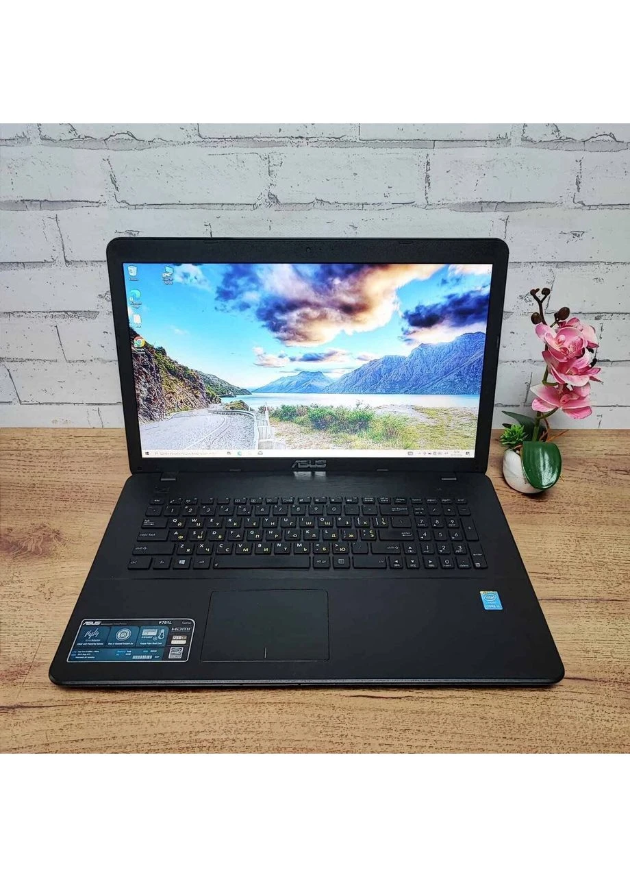 Ноутбук Б-клас F751L / 17.3" (1600x900) TN / Intel Core i3-4030U (2 (4) ядра по 1.9 GHz) / 8 GB DDR3 / 120 GB SSD / Intel HD Asus (398143957)