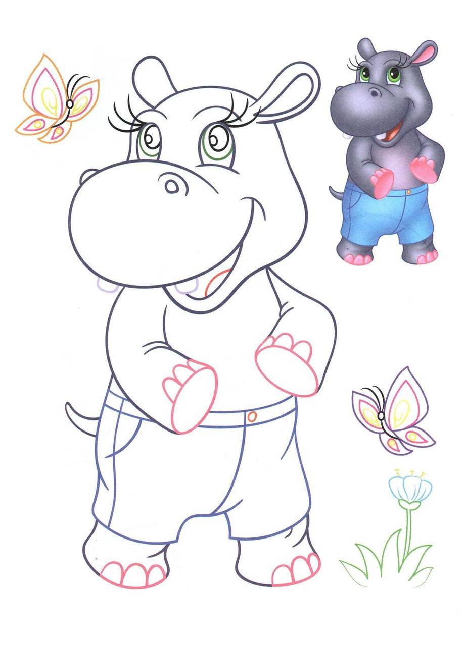 Розмальовка малюкам 7. слонятко Пегас (316081305)