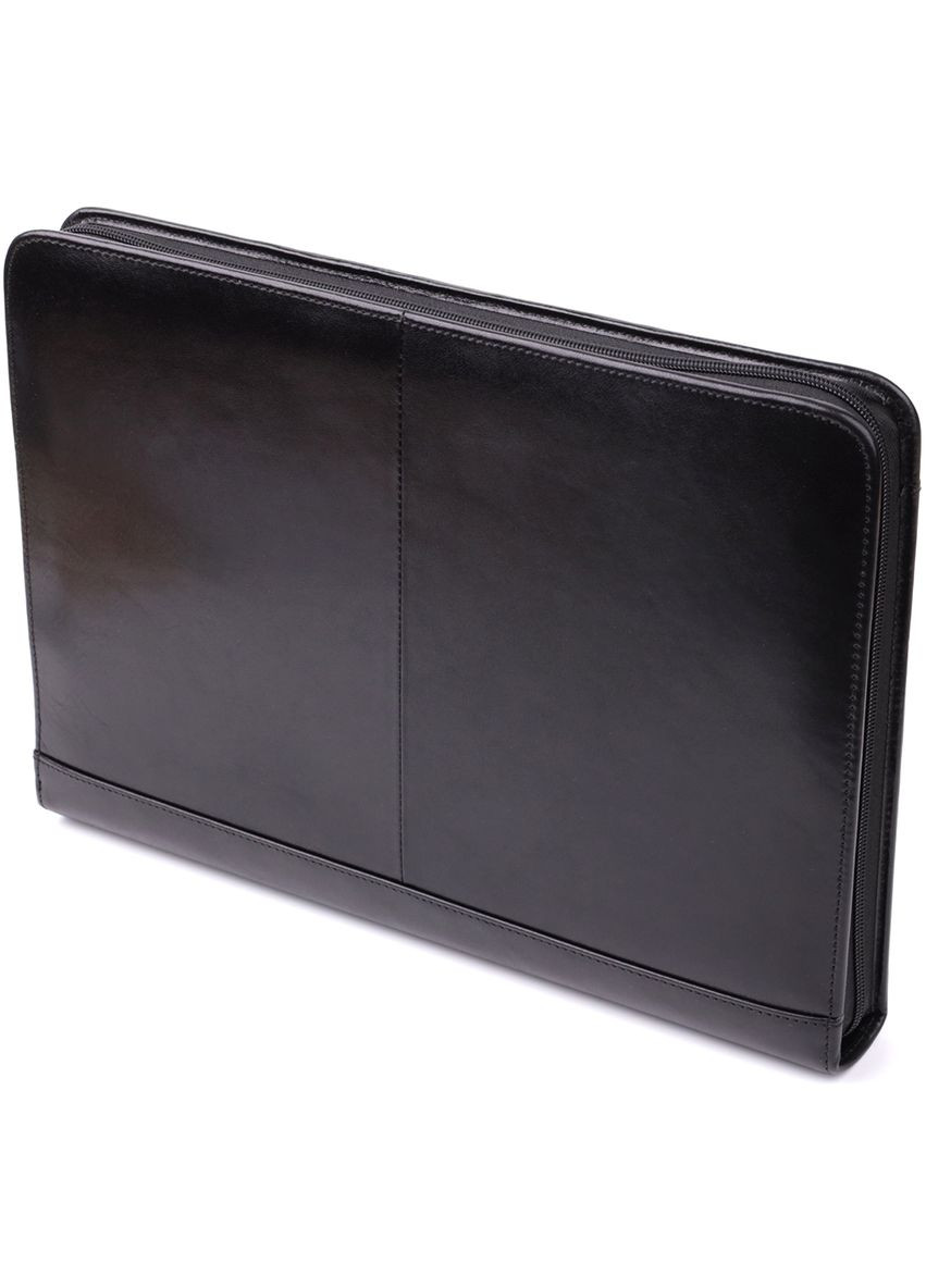 Оригинальная папка с блокнотом из гладкой натуральной кожи 20850_1 (1278L nero) Черный Tony Perotti (362046801)