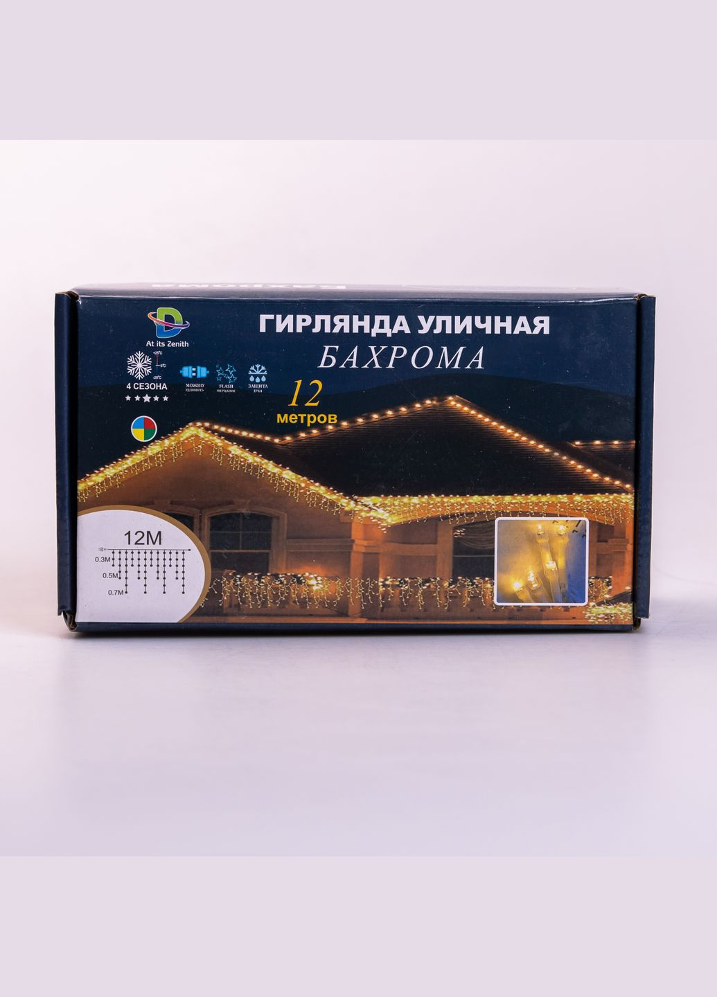 Гирлянда Бахрома уличная 200 LED 12 метров от сети, белый GarlandoPro (316721912)