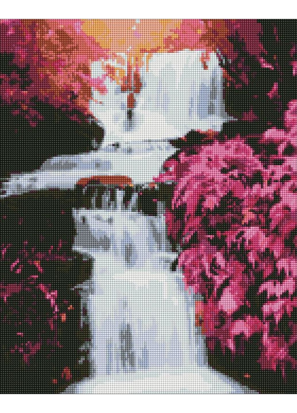 Алмазна мозаїка "Тропічний водоспад" Идейка (279324622)