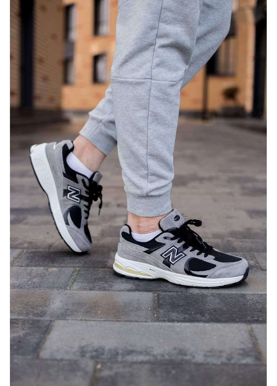 КРОССОВКИ ЖЕНСКИЕ NEW BALANCE 2002R GREY BLACK 2.0 НЬЮ БЕЛАНС 2002R No Brand серые демисезоны (367177281)