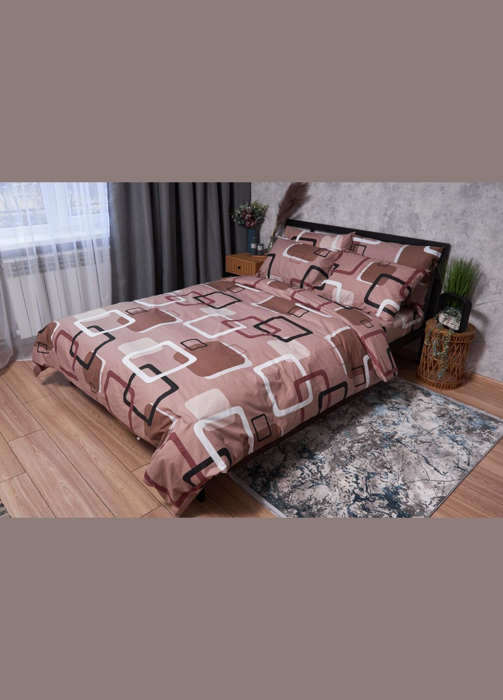 Комплект постільної білизни Бязь Gold Люкс «» сімейний 160х220х2 наволочки 4х50х70 (MS-820002226) Moon&Star Gina (286762333)