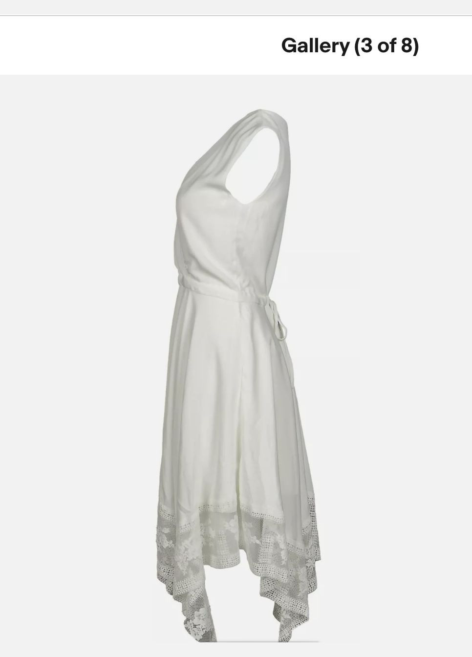 Белое праздничный, коктейльное, домашнее, пляжное, карнавальный, откровенный, повседневный, кэжуал, вечернее стильное белое платье миди с пояском с открытыми плечами, а-силуэт, с пышной юбкой, платье-майка, силуэтная Maje