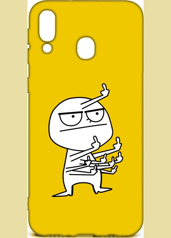 Чехол-накладка Cartoon Soft Silicone TPU Case Samsung Galaxy M20 FK 9 Yellow Toto (301782633)