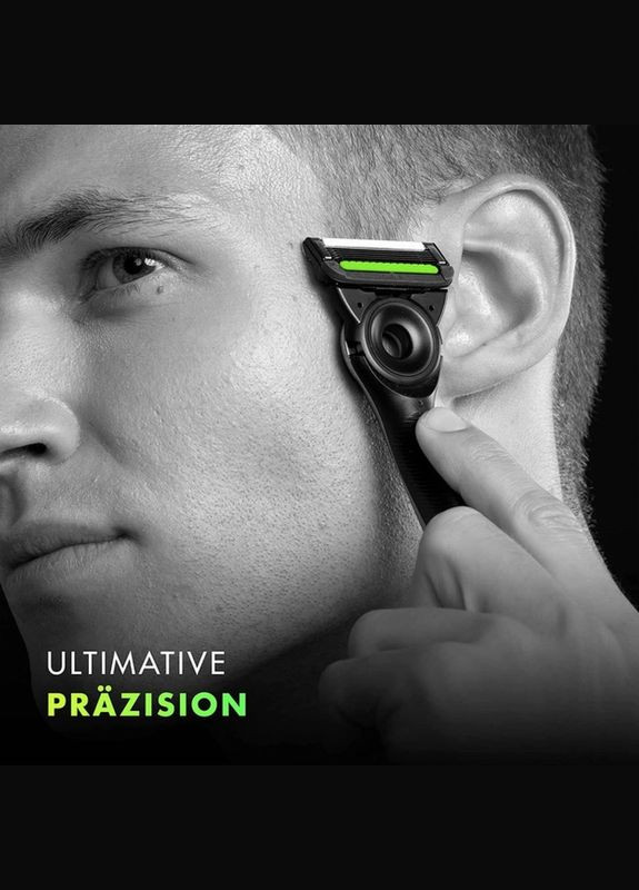 Станок для бритья мужской (бритва) с подставкой на стену silver Gillette labs (322931818)