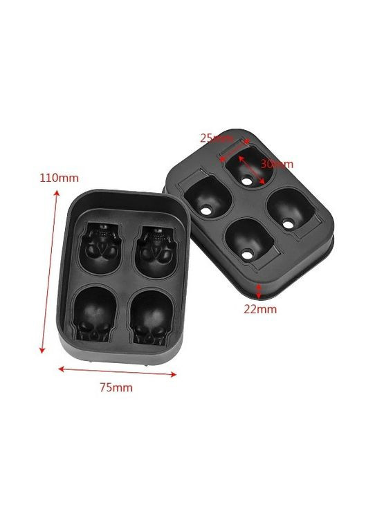 Форма для льда в форме черепа No Brand (295058808)