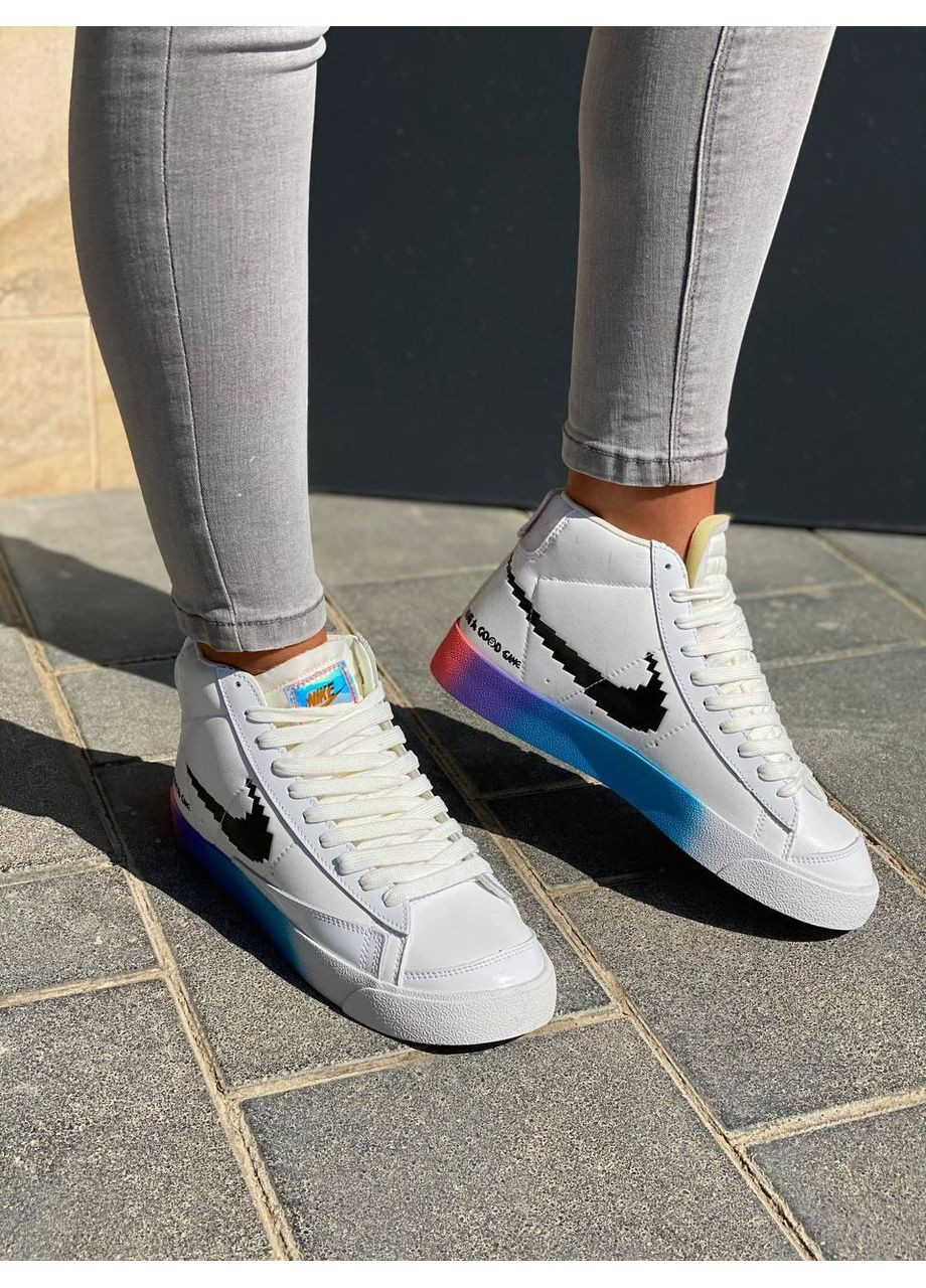 КРОССОВКИ ЖЕНСКИЕ NIKE BLAZER HAVE A GOOD GAME НАЙК БЛЕЙЗЕР No Brand белые демисезоны (368867363)