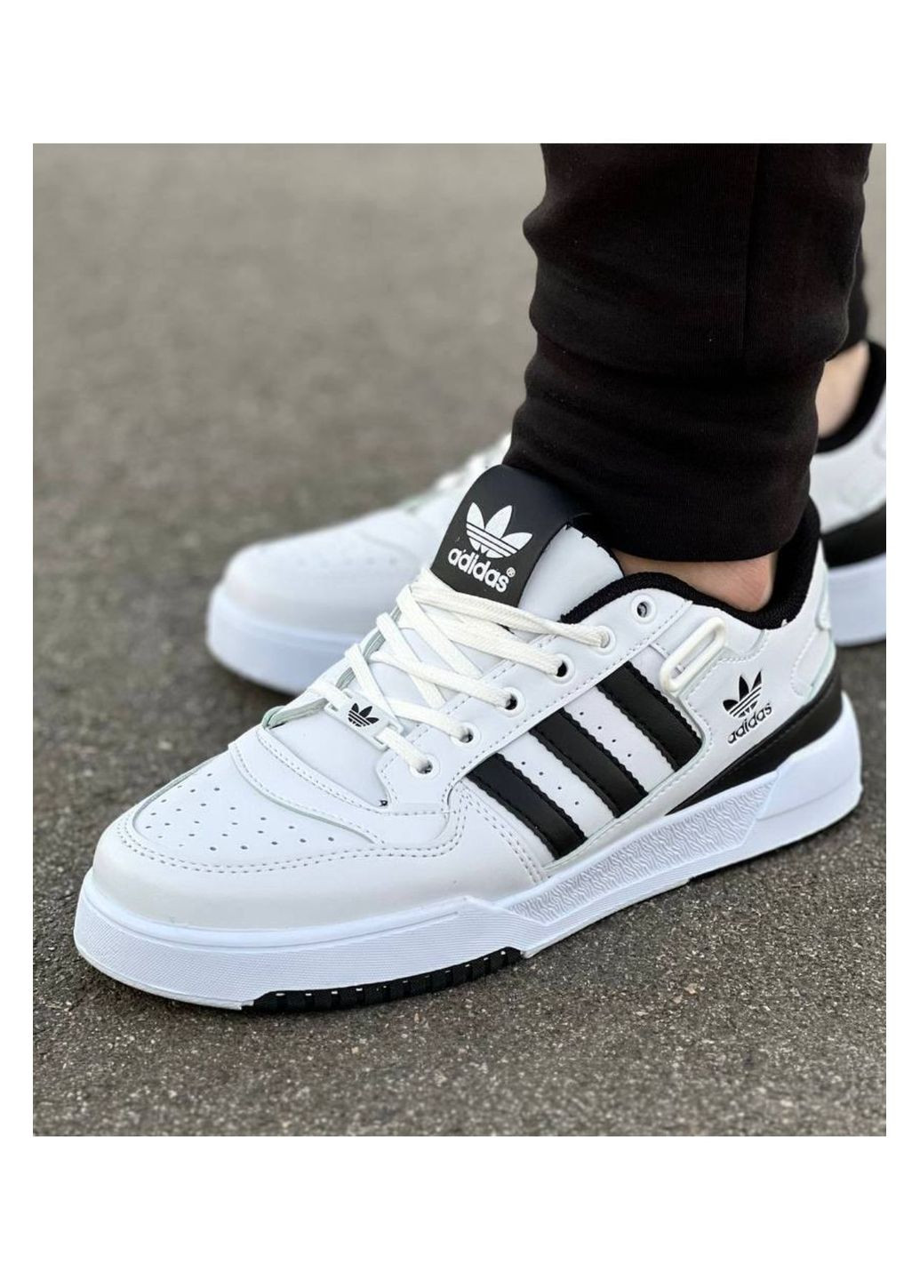 Чорно-білі Осінні демисезонні кросівки No Brand