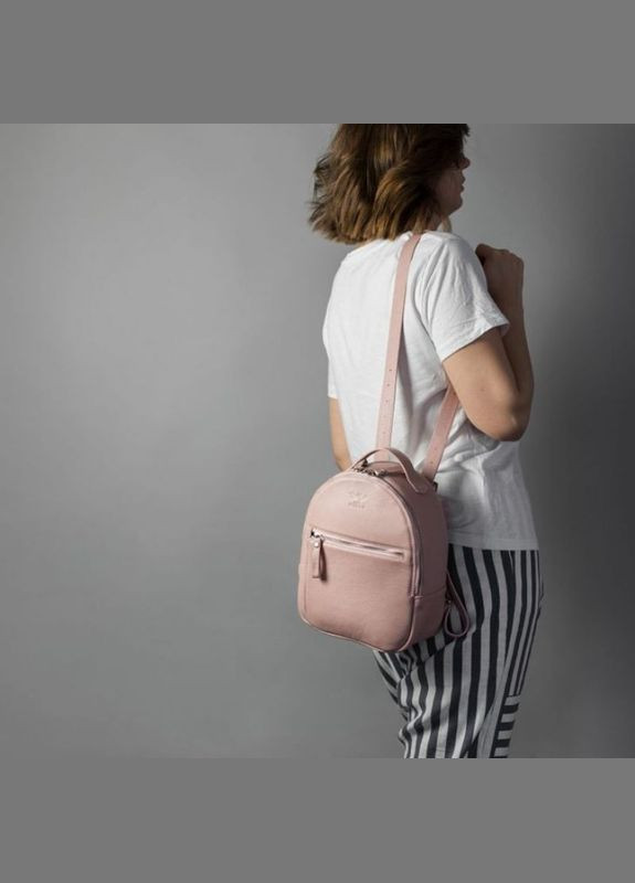 Рюкзак женский кожаный с ремнем через плечо Groove S пудровый The Wings (301871793)