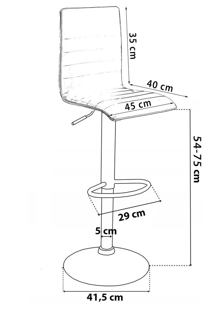 Барный стул Hoker Estero-коричневый No Brand (347311654)
