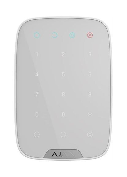 Бездротова сенсорна клавіатура KeyPad (8706.12.WH1/38249.12.WH1) White Ajax (289362418)