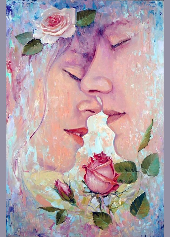 Набір алмазної вишивки "Поцілунок Троянди" Чарівний діамант (301279042)