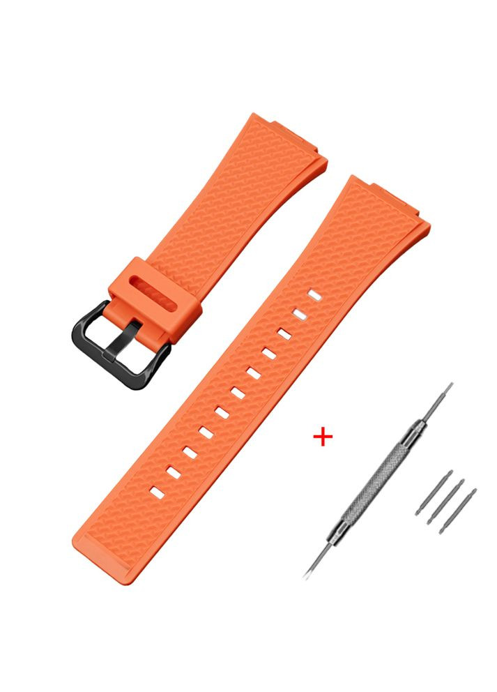 Ремешок для часов Casio G-Shock оранжевый полимерный для мужчин и женщин универсальный пряжка литой ProDobro (367267052)