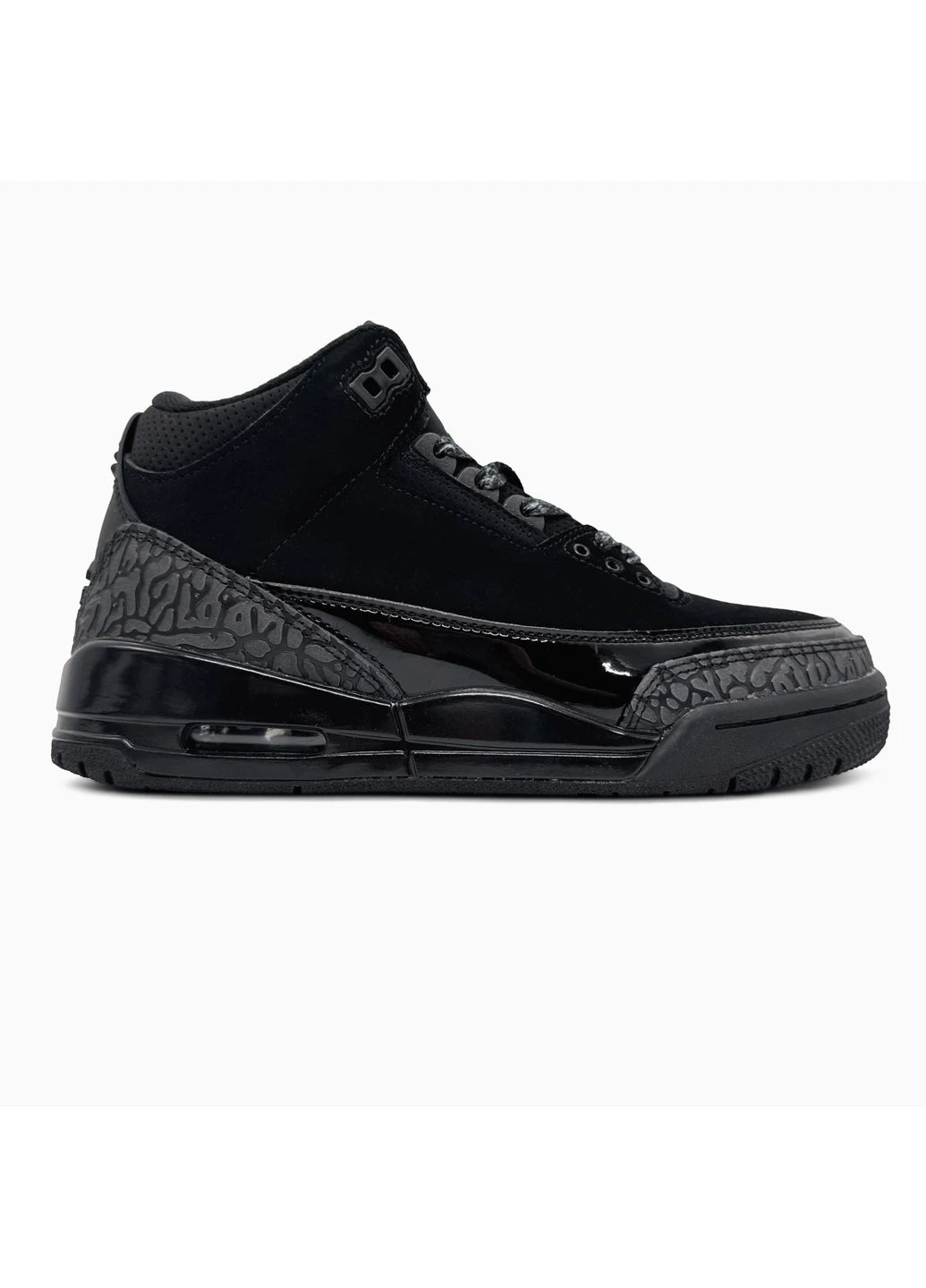 Чорні літні кросівки nike air jordan 3 black cat найк аір джордан No Brand