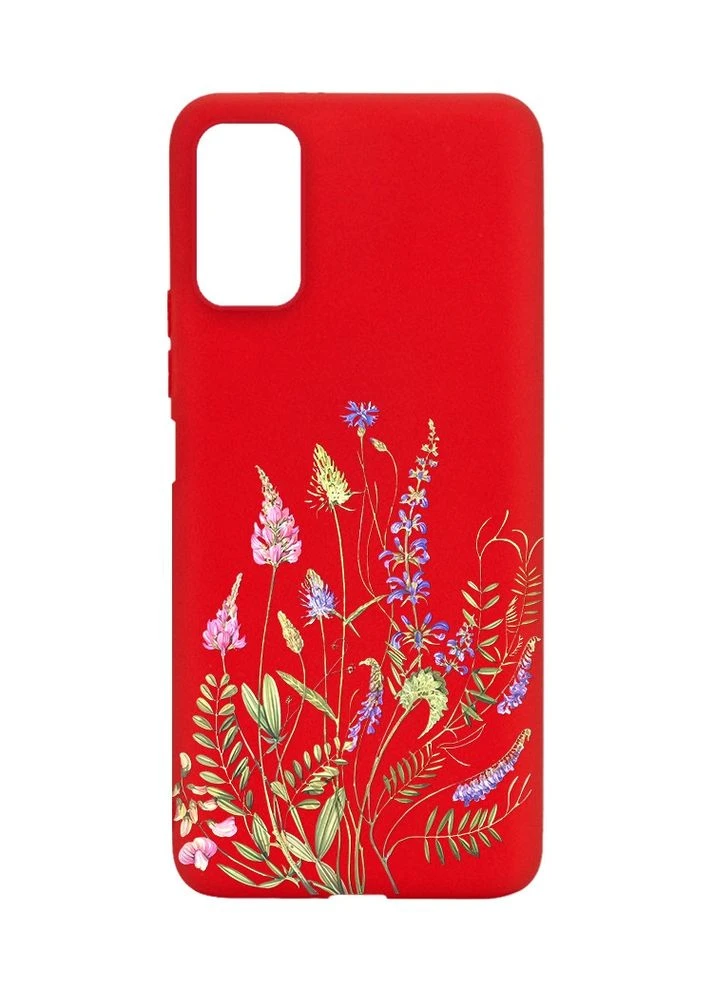Матовий червоний чохол на Xiaomi Redmi Note 11 4G Квіткова ідилія (принт 382) Creative (360672901)