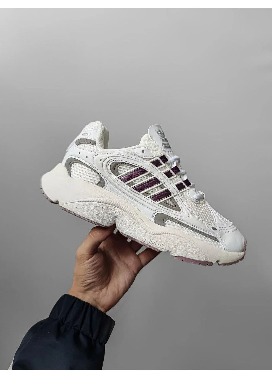 Бежевые летние кроссовки adidas ozmillen beige/violet адидас озмилен No Brand