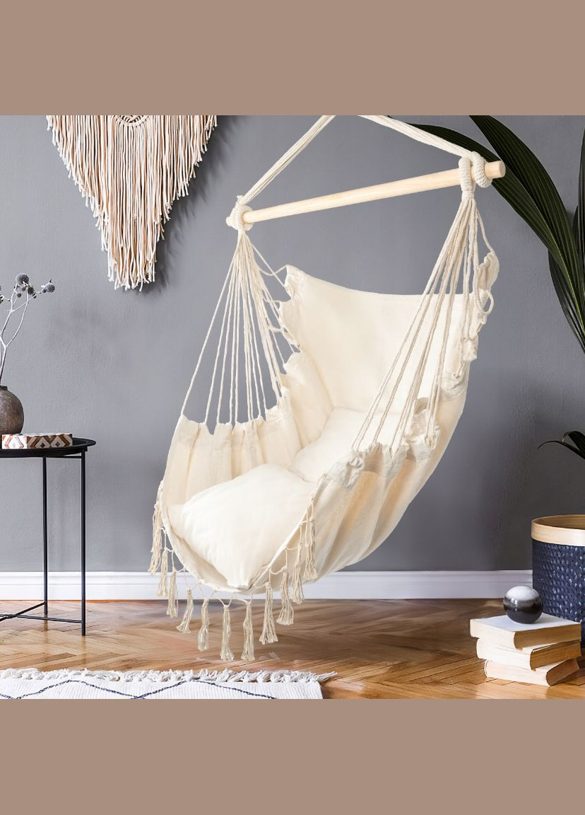 Кресло гамак Бразильское бежевый 100см 120кг Maltec (340072999)