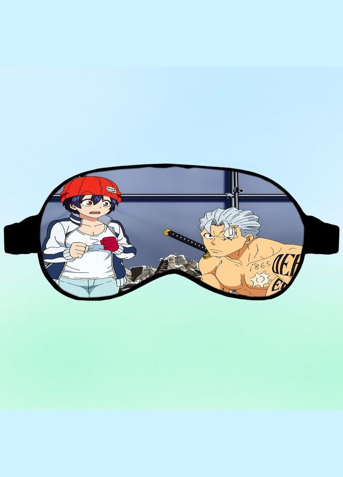 Маска для сну Аніме Нежить и неудача #0002 чорна No Brand (315043101)