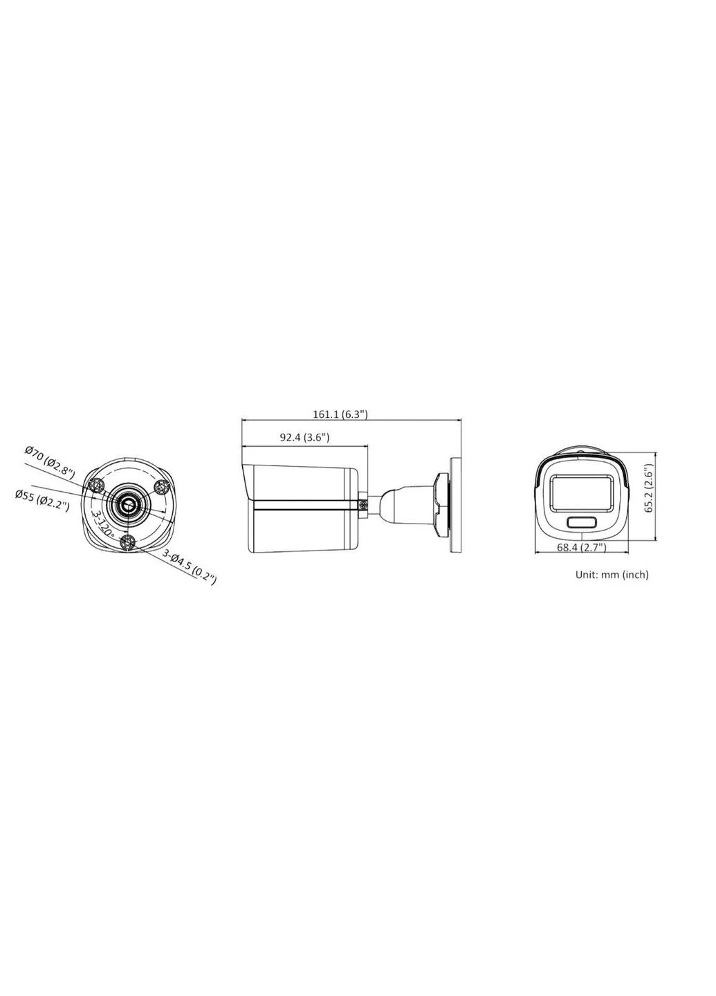 Камера зовнішня HDTVI DS-2CE10DF3T-F (3.6 мм) Hikvision (293347023)