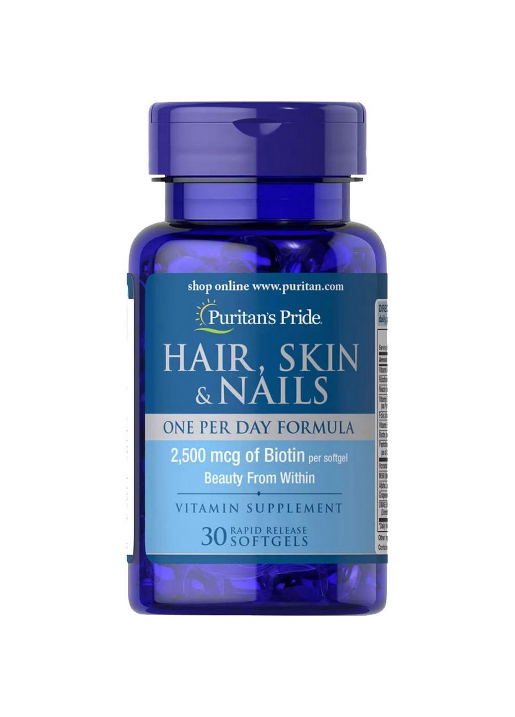 Витамины и минералы Hair Skin and Nails One Per Day Formula, 30 капсул Puritans Pride (293339062)