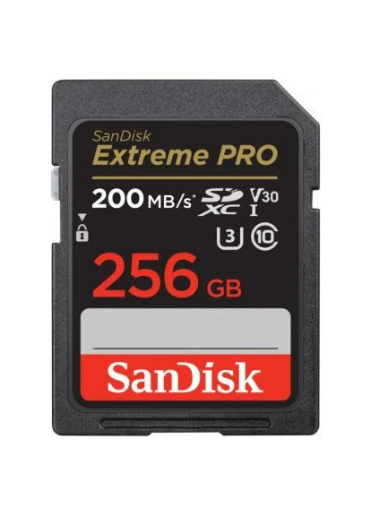 Карта памяти 256GB SD class 10 UHS-I U3 V30 Extreme PRO (SDSDXXD-256G-GN4IN) SanDisk (400755391)