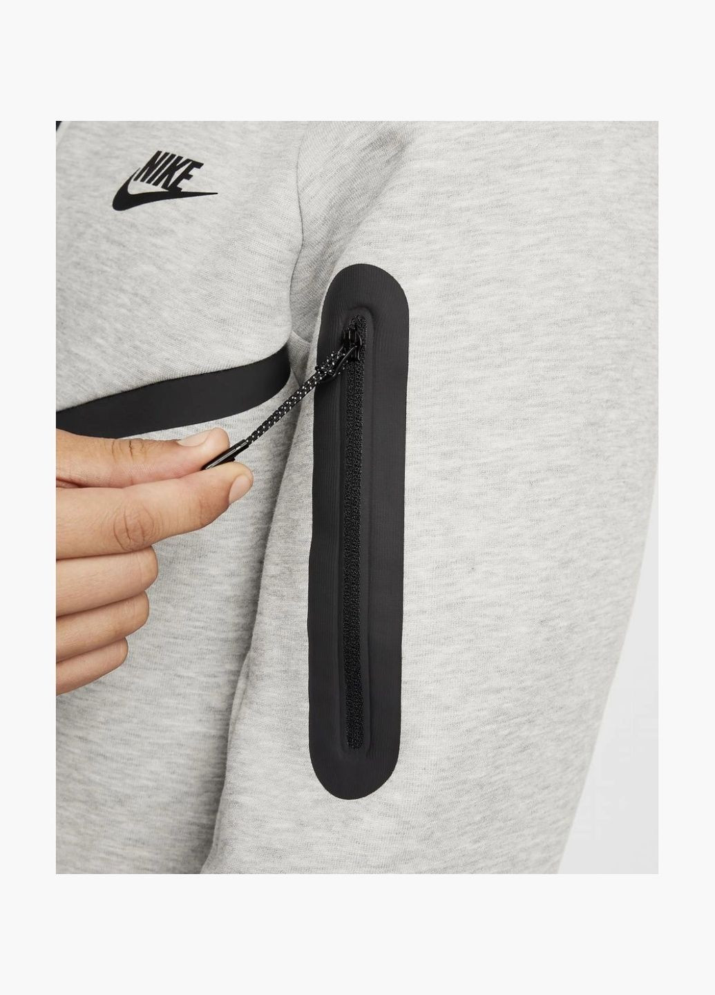 Толстовка чоловіча Tech Full-Zip Windrunner Hoodie Grey HV0949-063 Nike (326783991)