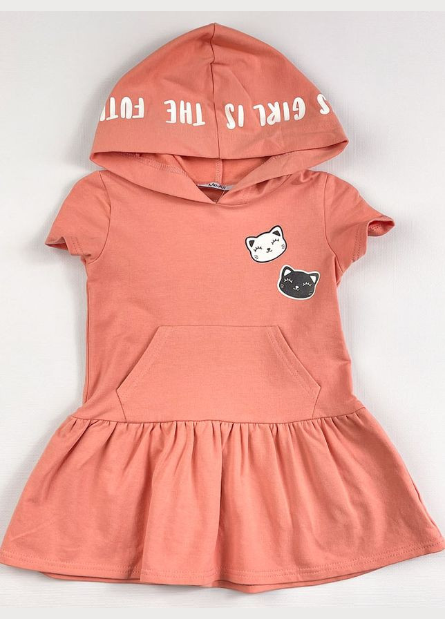 Персиковое платье для девочки Mevis (319315107)