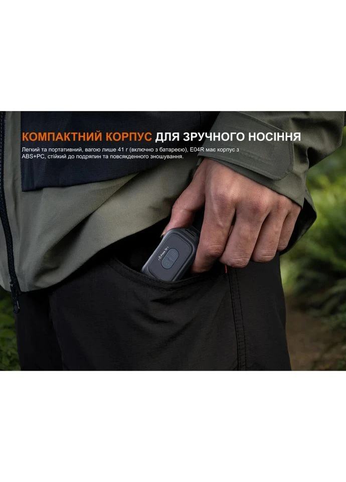 Фонарь с клипсой E04R Fenix (401823679)