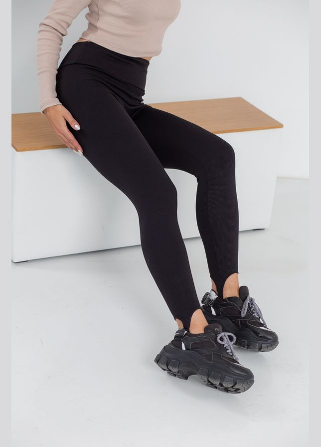 Лосины со штрипками 9080 42() Цвет черный AKSAN (301076738)