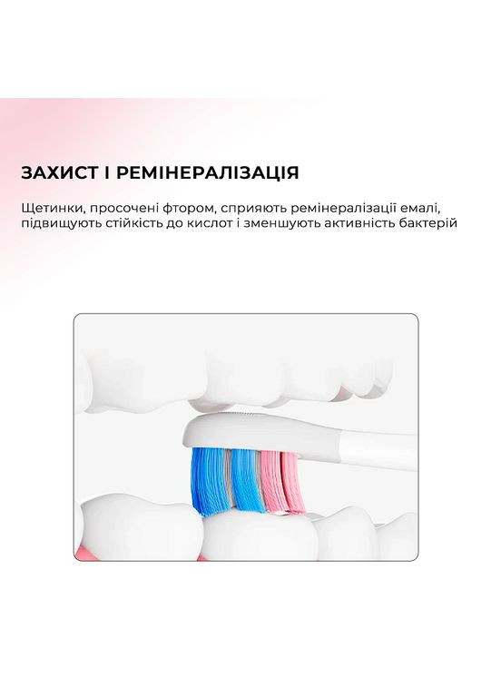 Електрична зубна щітка X Kids Set Pink (6970810557220) Oclean (360407146)