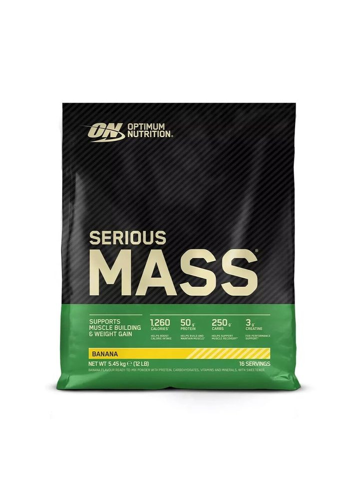 Гейнер Serious Mass Europe, 5.45 кг - Банан Optimum Nutrition (380326117)