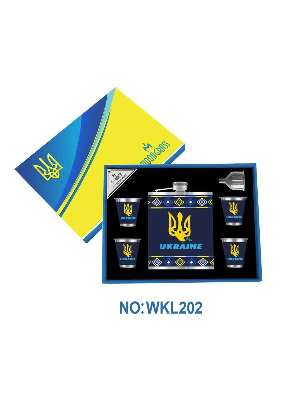 Подарунковий набір із флягою для чоловіків UKRAINE 5 No Brand (397893495)