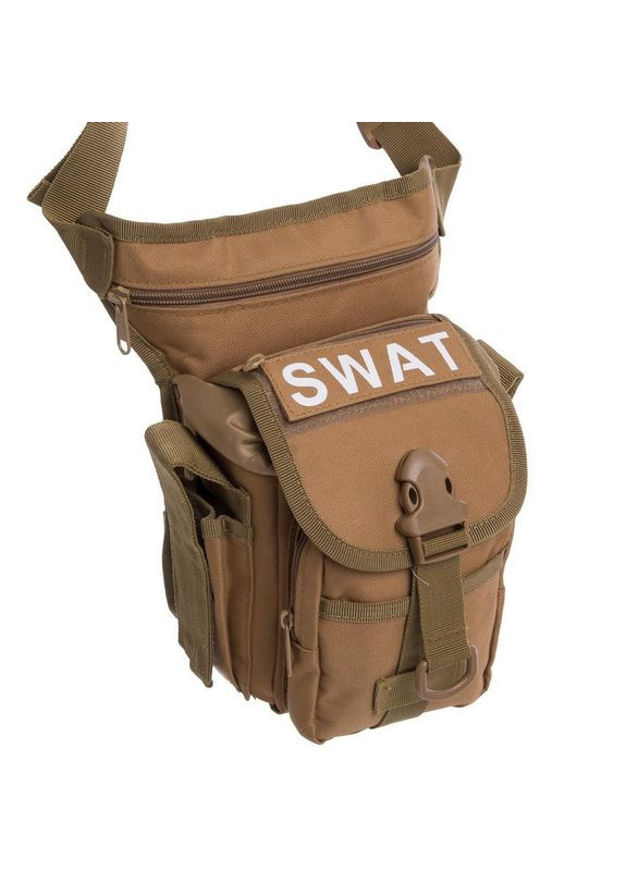 Сумка тактическая на бедро SILVER SWAT (нейлон, оксфорд 900D, р-р 28х27х10см, 7л, Хаки) (TY-229_Хаки) SILVER KNIGHT (361435396)