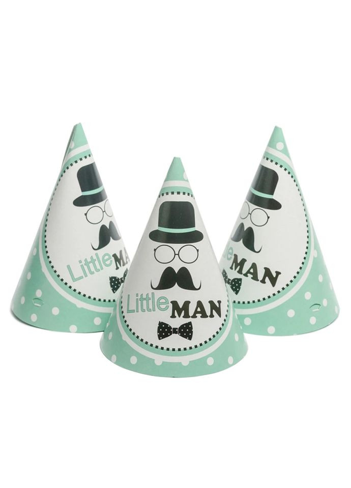 Колпак праздничный "Маленький человечек" 7003-0004, 15см, в упаковке 20 шт No Brand (354743454)