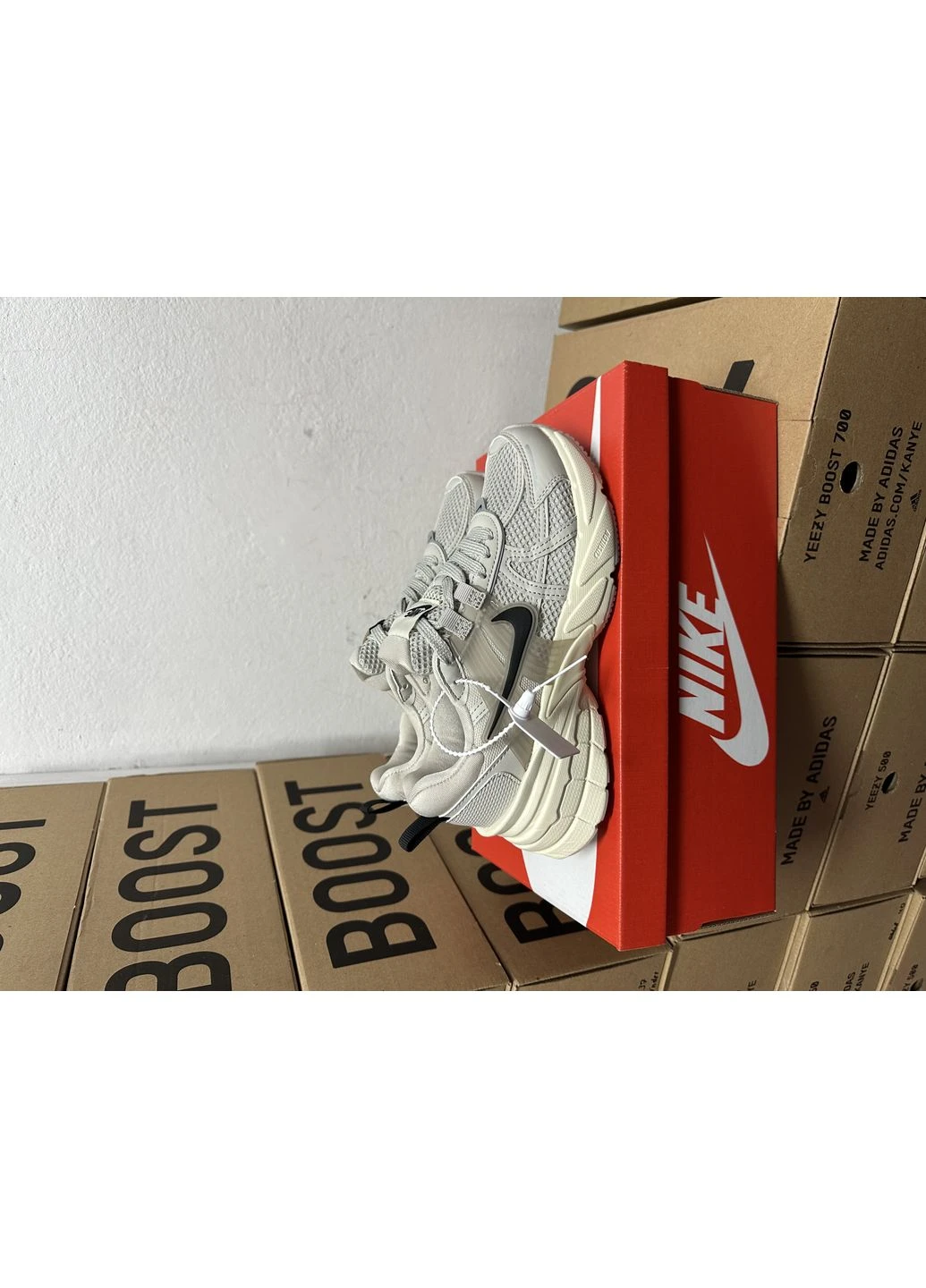 КРОССОВКИ ЖЕНСКИЕ NIKE RUNTEKK V2K BEIGE BLACK НАЙК РАНТЕК ЧЕРНЫЕ No Brand чёрные демисезоны (391936724)