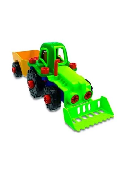 Конструктор Трактор із шуруповертом 29 деталей EDU-Toys (396244701)