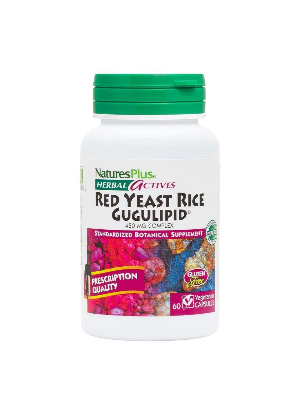 Натуральна добавка Herbal Actives Red Yeast Rice Gugulipid, 60 капсул Natures Plus (293420924)