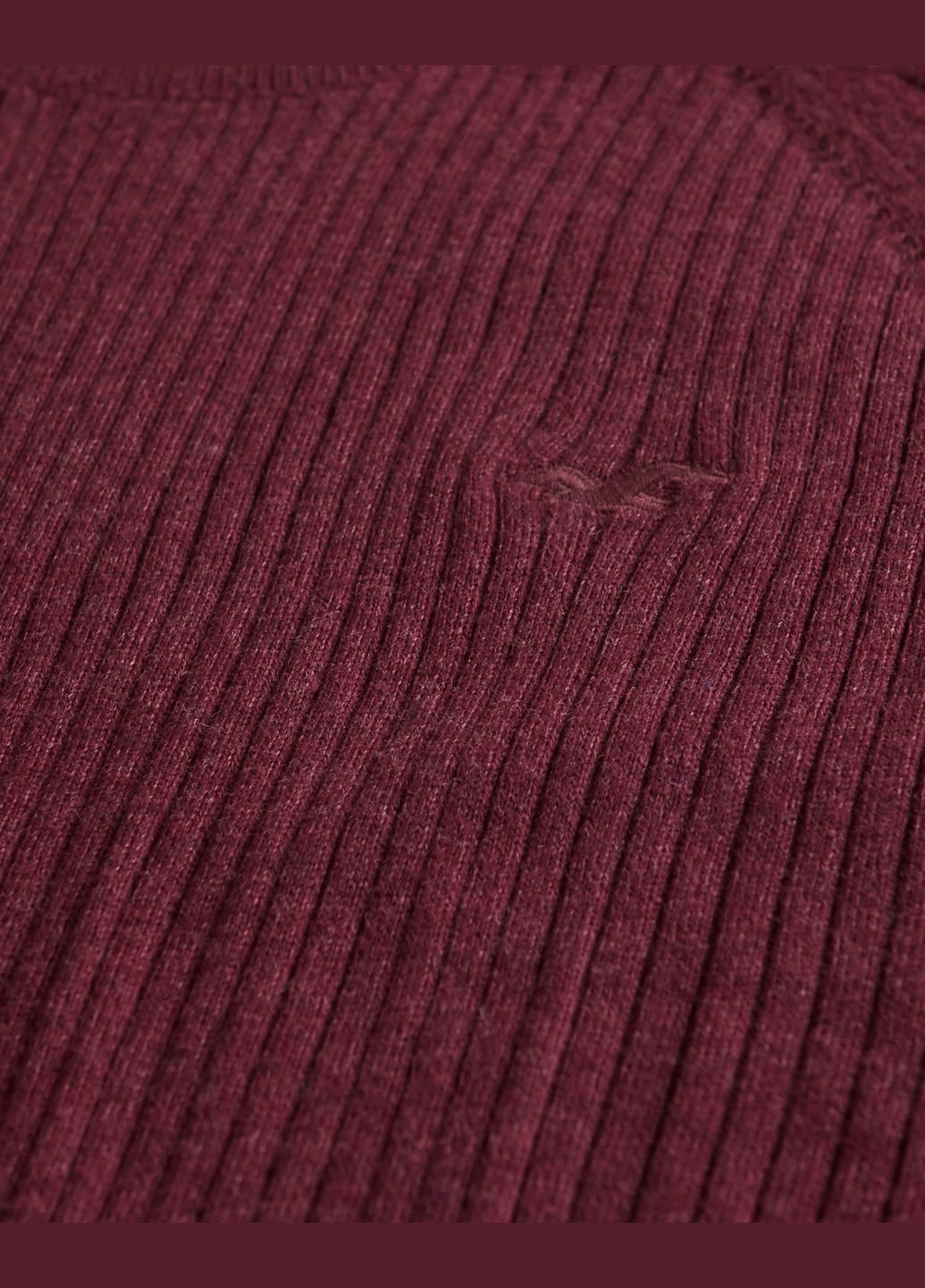 Бордовый демисезонный свитер мужской - свитер hc7393m Hollister